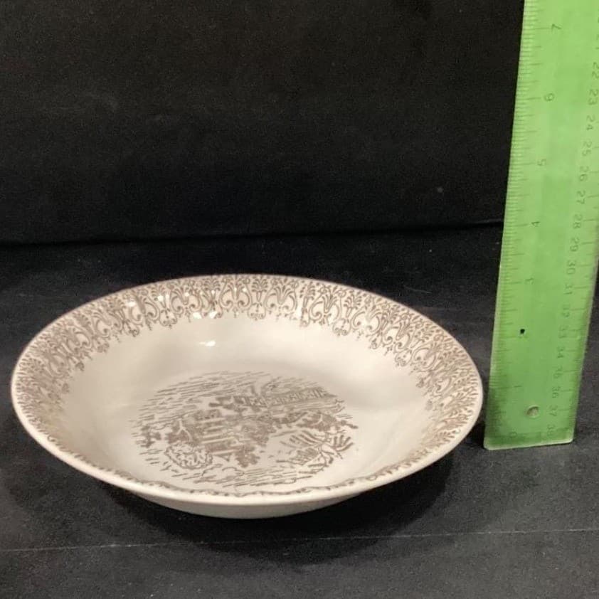 Cronin China Asian Theme Bowl, Gold Gild Vintage Porcelain Replacement Tableware - Thumbnail 3