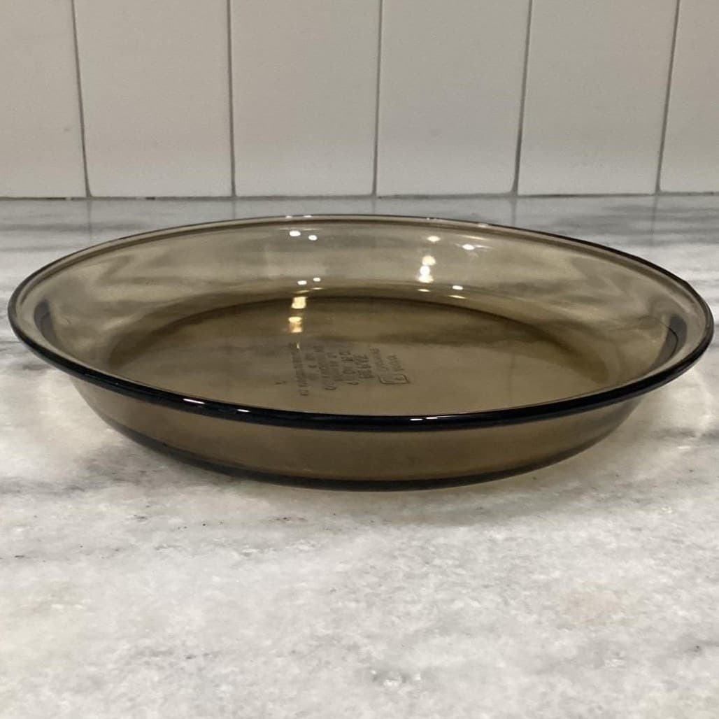 Anchor Hocking Pie Plates #1060, Set of 2, Vtg Amber Brown Bakeware, Ovenware - Thumbnail 15