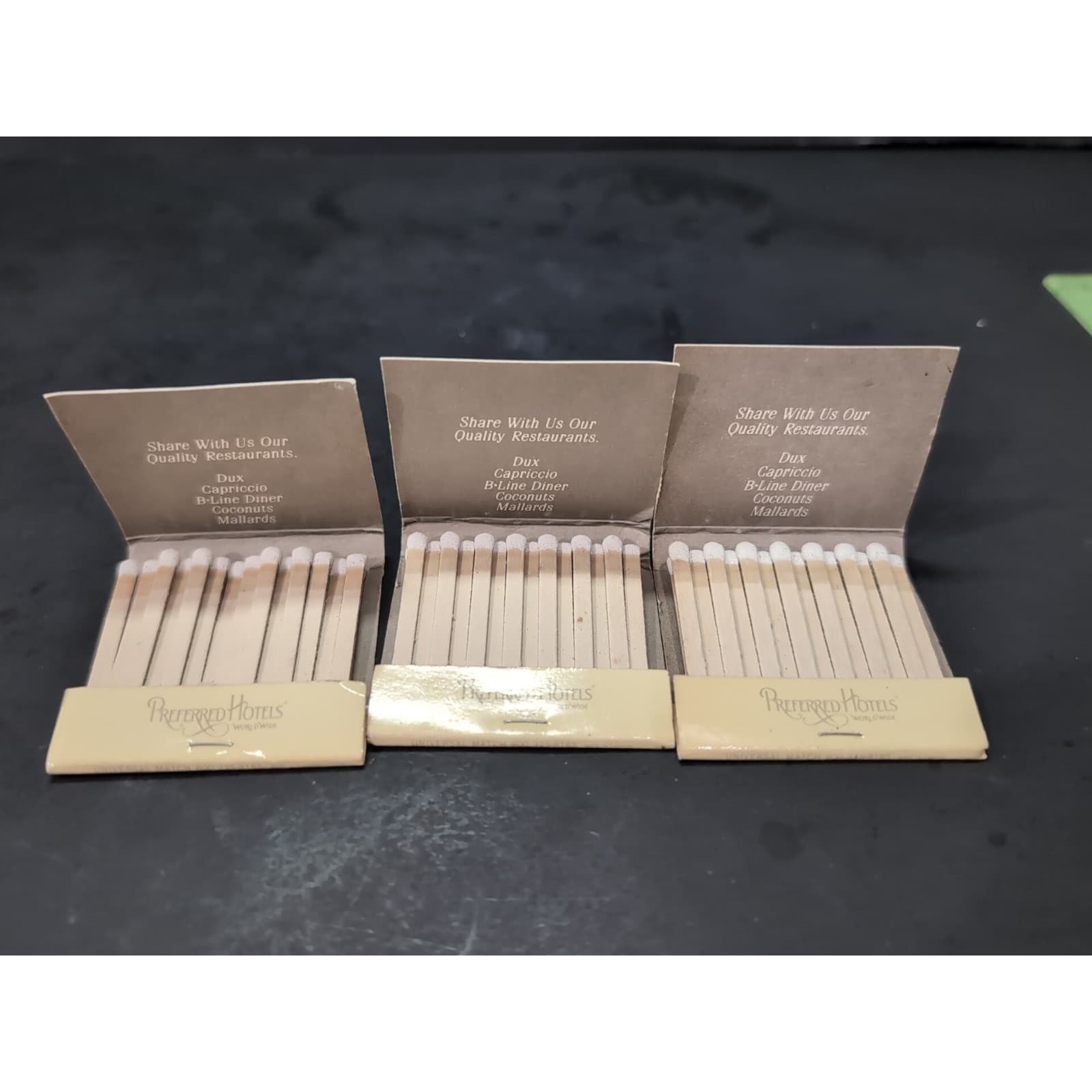 The Peabody Orlando Hotel Matchbooks, Set of 3, Preferred Hotels Duck Logo - Thumbnail 3