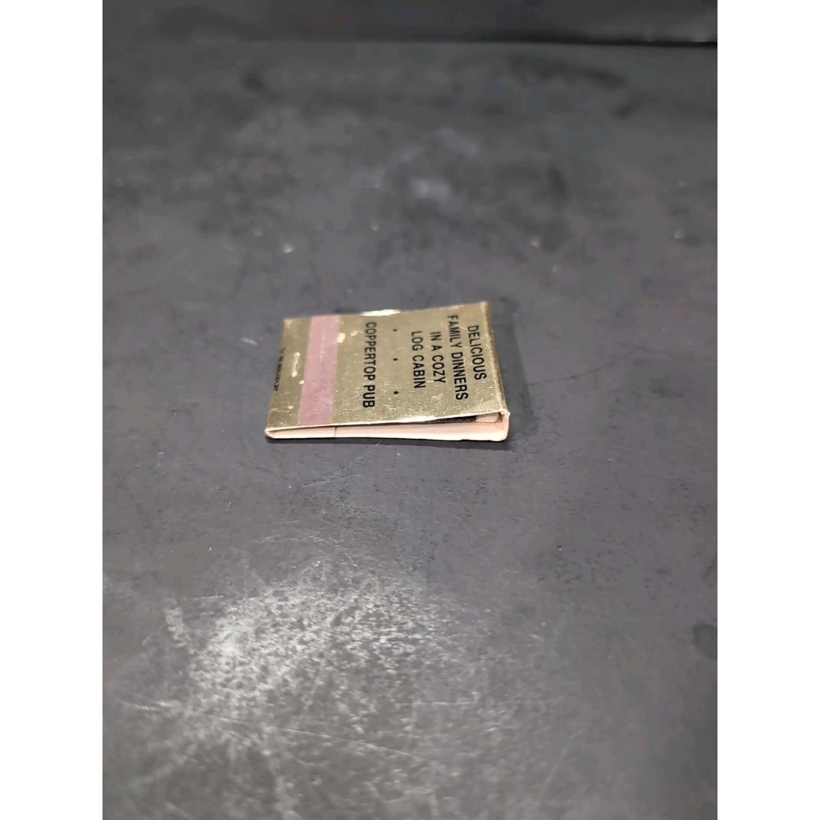 The Homestead Coppertop Pub Matchbook, Vintage, Jacksonville Beach FL, Gold Foil - Thumbnail 3