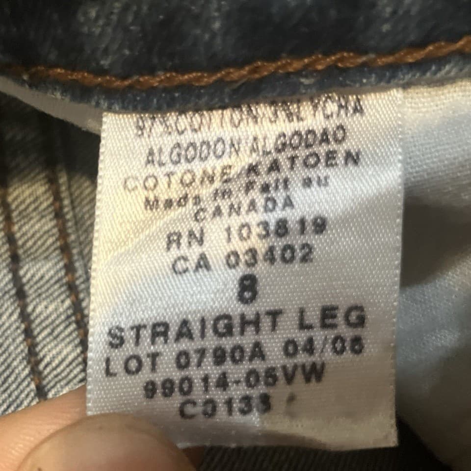 Harley Davidson Straight Leg Jeans, Woman's Size 8, Blue Medium Wash, 99014-05VW - Thumbnail 7