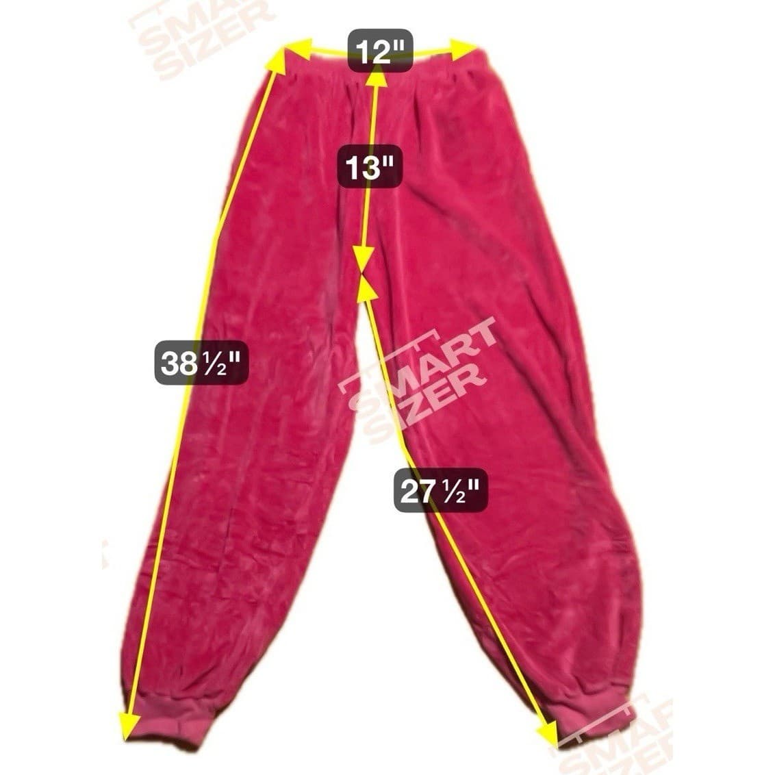 Liz Claiborne Hot Pink Velour Joggers Sweatpants, Women's Medium, High Waist - Thumbnail 2