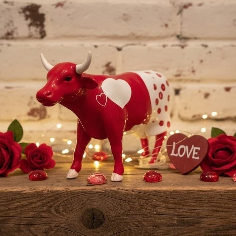 Cow Parade Moocho Amor Figurine, Westland Giftware, #9177, Box/Tag