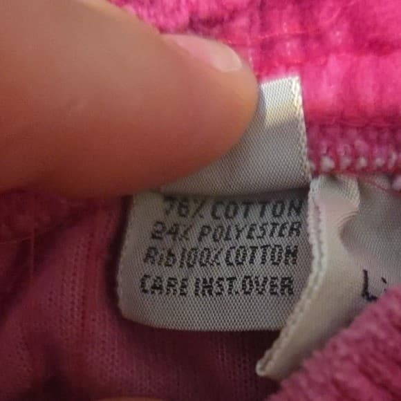 Liz Claiborne Hot Pink Velour Joggers Sweatpants, Women's Medium, High Waist - Thumbnail 6