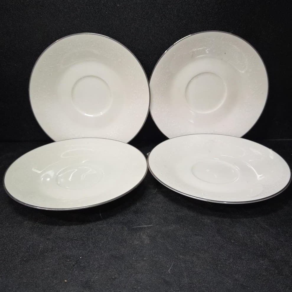 Carico Fine China Chantilly Saucers #7953, Set of 4, Porcelain Japan Dinnerware - Thumbnail 2