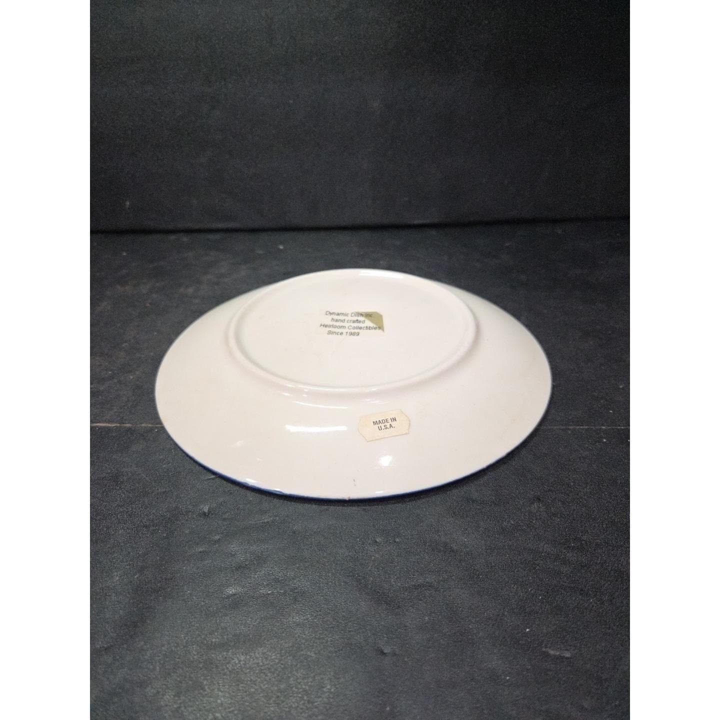 Hamilton "Moonlight Run" Spirit Wolf Collector Plate, Vintage 8" Porcelain Decor - Thumbnail 4