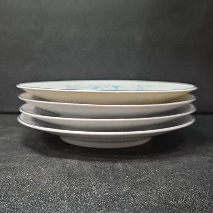 Carlton Fine China "Carla" Saucers #506, Set of 4, Vintage Floral Porcelain - Thumbnail 7