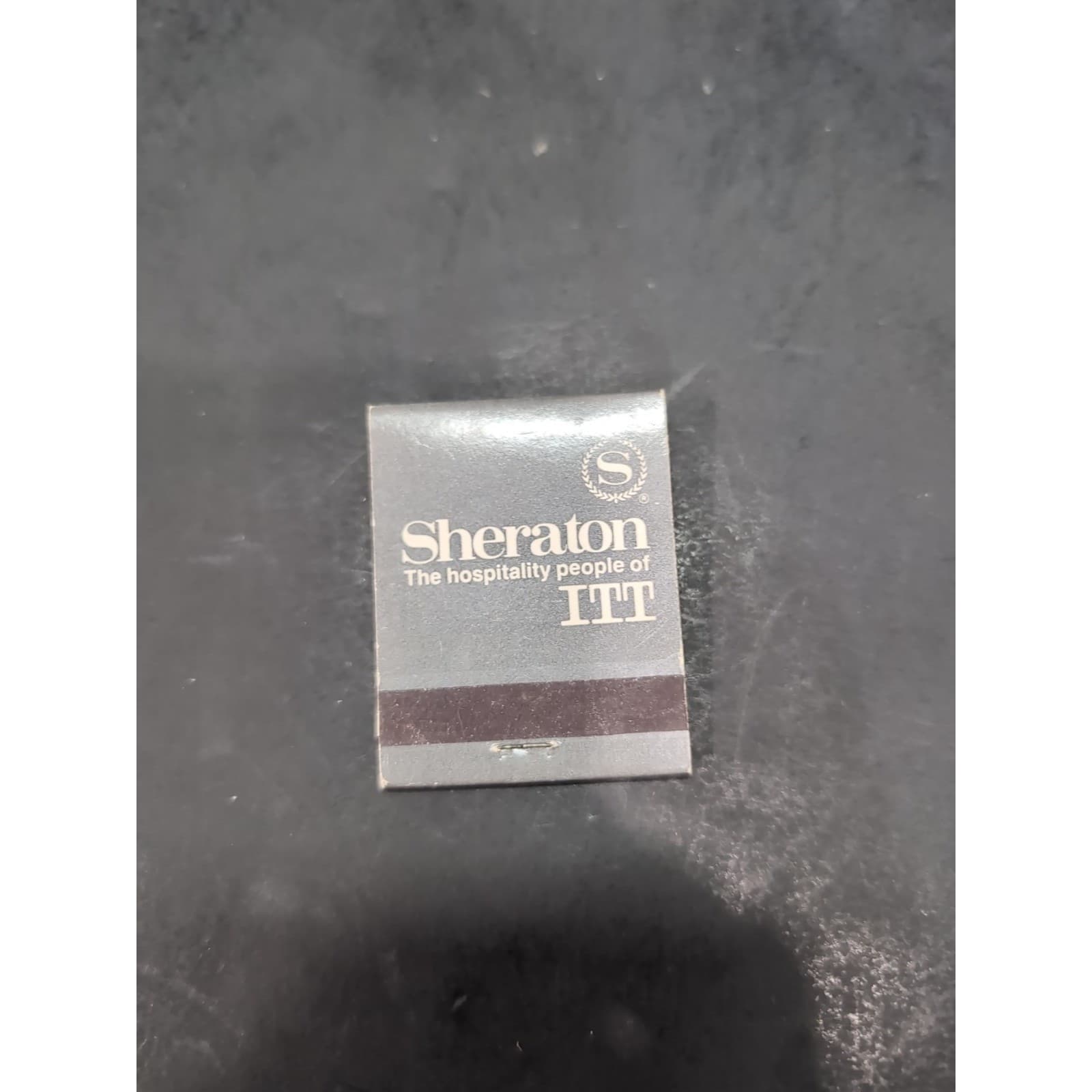 Sheraton ITT Hotel Matchbook, Vintage Grey Silver Logo, Hospitality People ITT