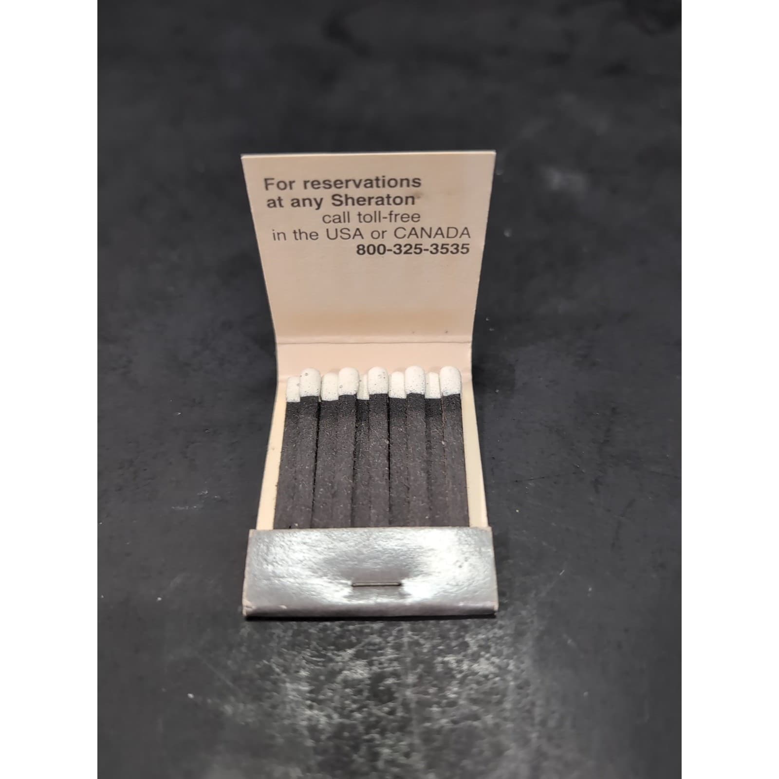 Sheraton ITT Hotel Matchbook, Vintage Grey Silver Logo, Hospitality People ITT - Thumbnail 3