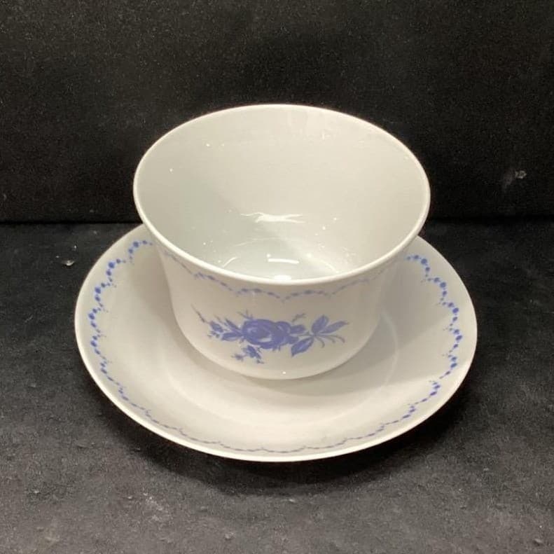Alboth & Kaiser Bavaria Blue Flowers Condiment Dish, Vintage Floral Gravy Boat - Thumbnail 3