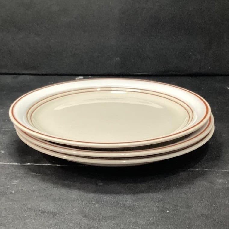 Anchor Hocking Adobe Salad Plates #C8700/10, Set of 3, Vtg Stoneware, Dinnerware - Thumbnail 7