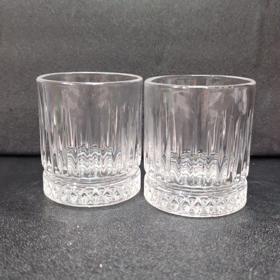 Grand Marnier Lowball Tumblers, Set of 2, Vintage Clear Barware, Whiskey Glasses - Thumbnail 3