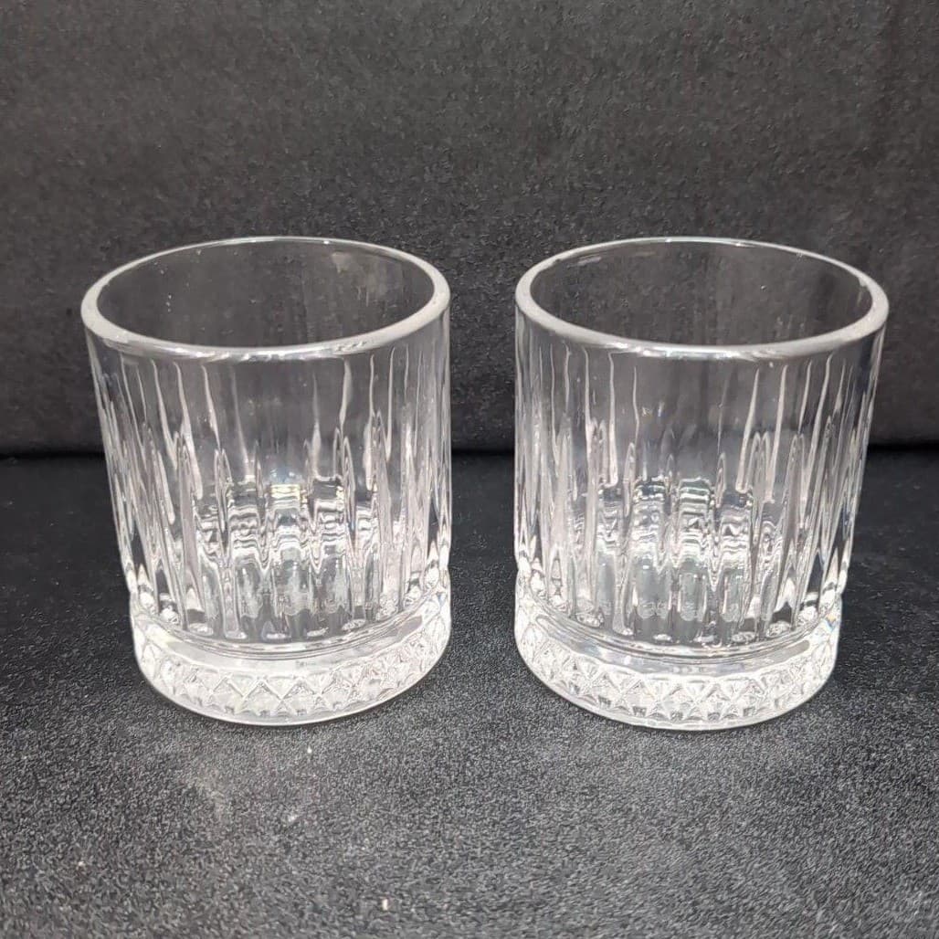 Grand Marnier Lowball Tumblers, Set of 2, Vintage Clear Barware, Whiskey Glasses - Thumbnail 2