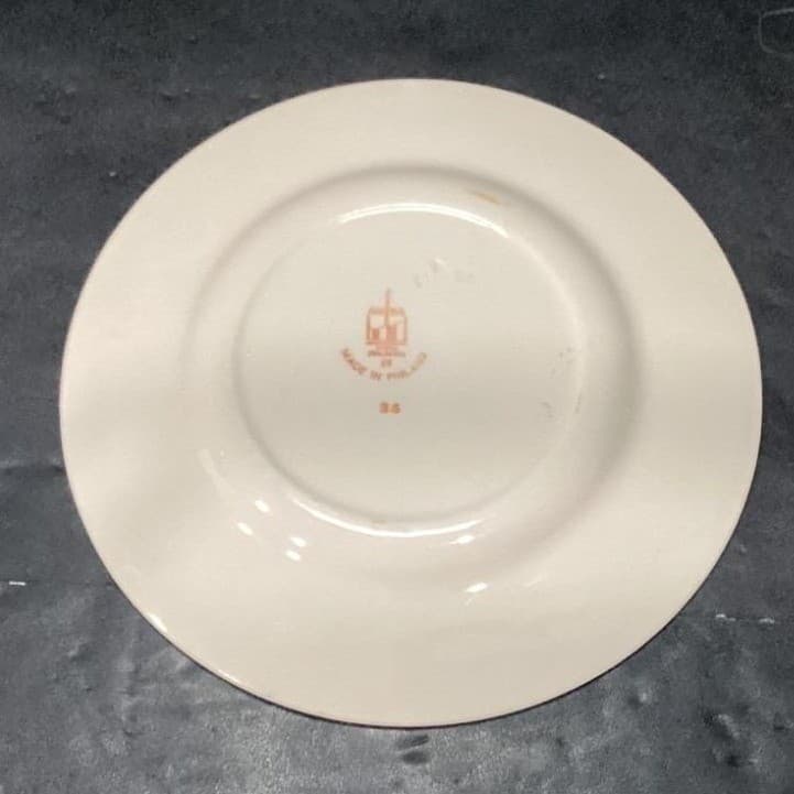 Arabia of Finland Maire Bread Plate, Vintage Pink Floral Dinnerware, Tableware - Thumbnail 4