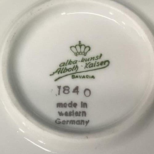 Alboth & Kaiser Bavaria Blue Flowers Condiment Dish, Vintage Floral Gravy Boat - Thumbnail 6