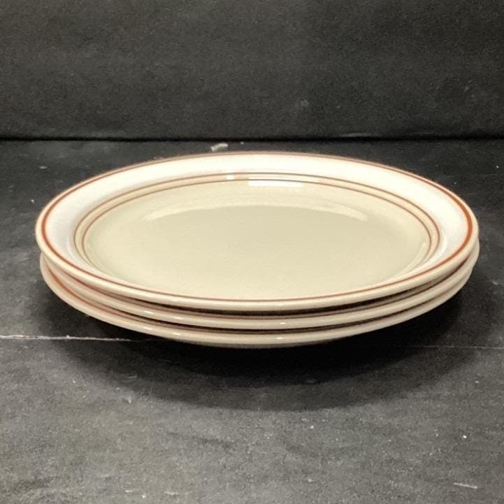 Anchor Hocking Adobe Salad Plates #C8700/10, Set of 3, Vtg Stoneware, Dinnerware - Thumbnail 8