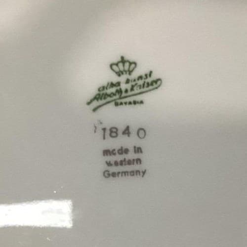 Alboth & Kaiser Bavaria Blue Flower Dinner Plates, Set of 2, Vintage Dinnerware - Thumbnail 5