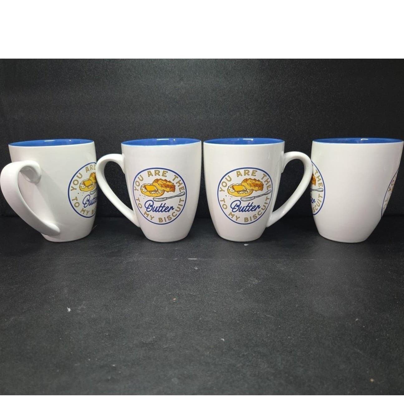 Paula Deen "You're The Butter To My Biscuit" Coffee Cups, Set Of 4, Drinkware - Thumbnail 5