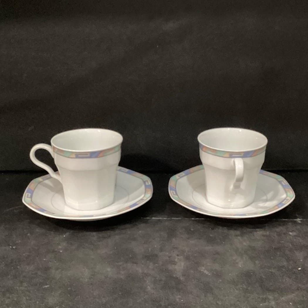 Christopher Stuart Southwest Teacups & Saucers, Set of 2, Vintage 4 Piece Dishes - Thumbnail 13
