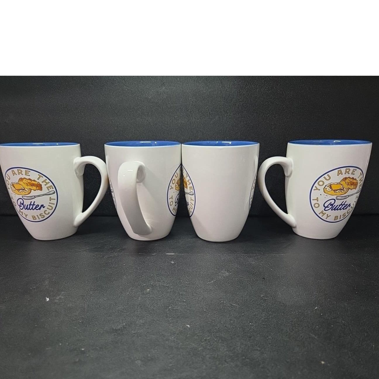 Paula Deen "You're The Butter To My Biscuit" Coffee Cups, Set Of 4, Drinkware - Thumbnail 4