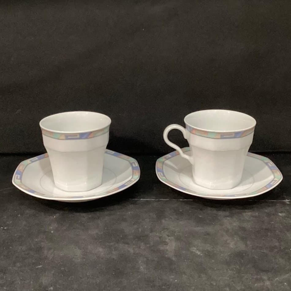 Christopher Stuart Southwest Teacups & Saucers, Set of 2, Vintage 4 Piece Dishes - Thumbnail 7
