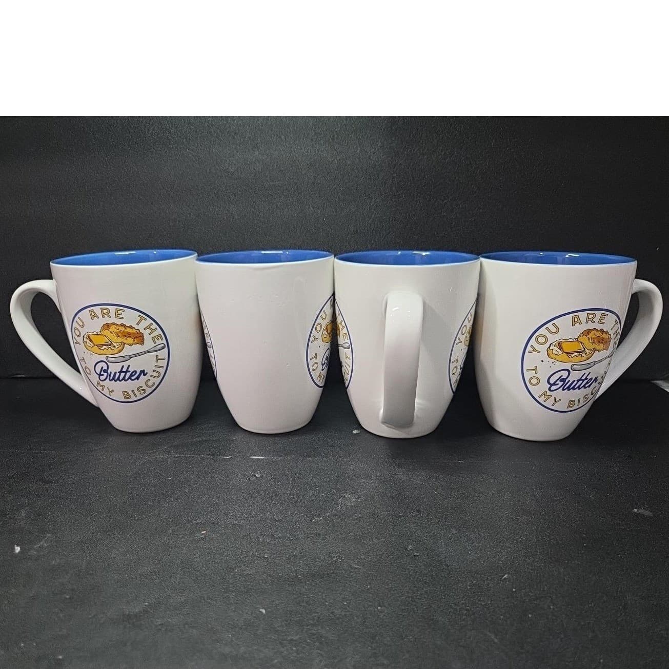 Paula Deen "You're The Butter To My Biscuit" Coffee Cups, Set Of 4, Drinkware - Thumbnail 2