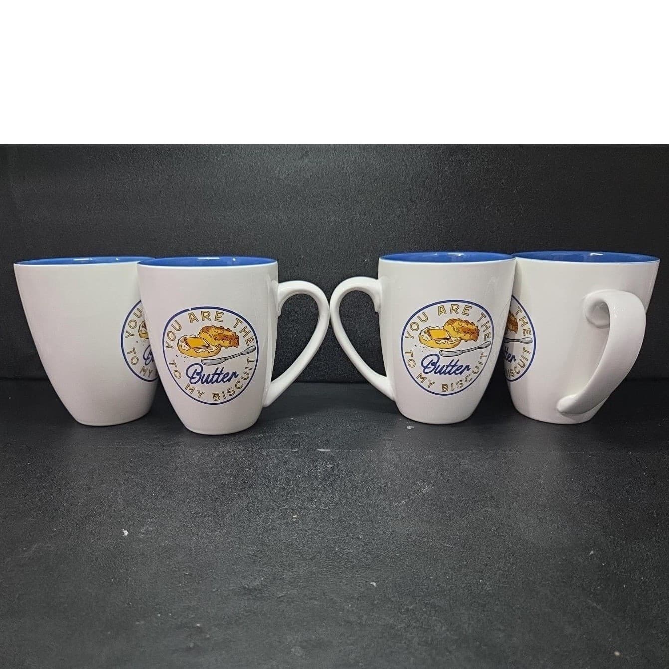 Paula Deen "You're The Butter To My Biscuit" Coffee Cups, Set Of 4, Drinkware - Thumbnail 3