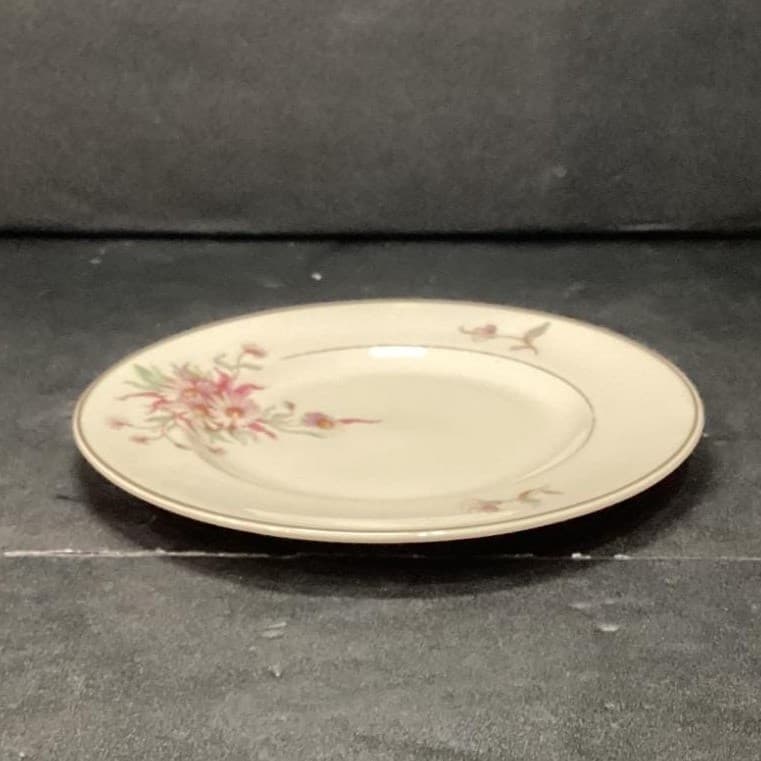 Arabia of Finland Maire Bread Plate, Vintage Pink Floral Dinnerware, Tableware - Thumbnail 10