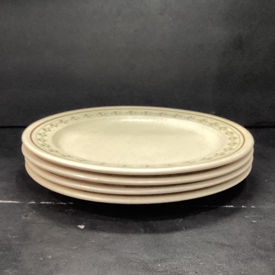 Anchor Hocking Chantilly Dinner Plates, Set of 4, Vtg Floral Border Dinnerware - Thumbnail 10