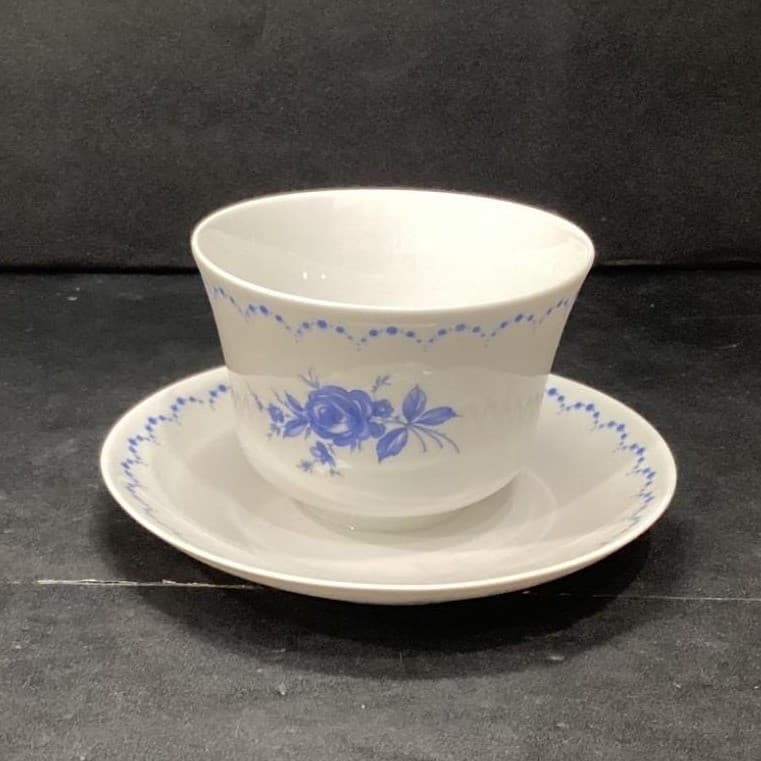 Alboth & Kaiser Bavaria Blue Flowers Condiment Dish, Vintage Floral Gravy Boat - Thumbnail 10