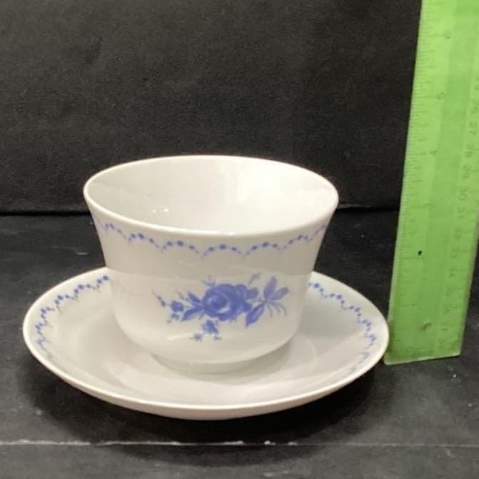 Alboth & Kaiser Bavaria Blue Flowers Condiment Dish, Vintage Floral Gravy Boat - Thumbnail 7