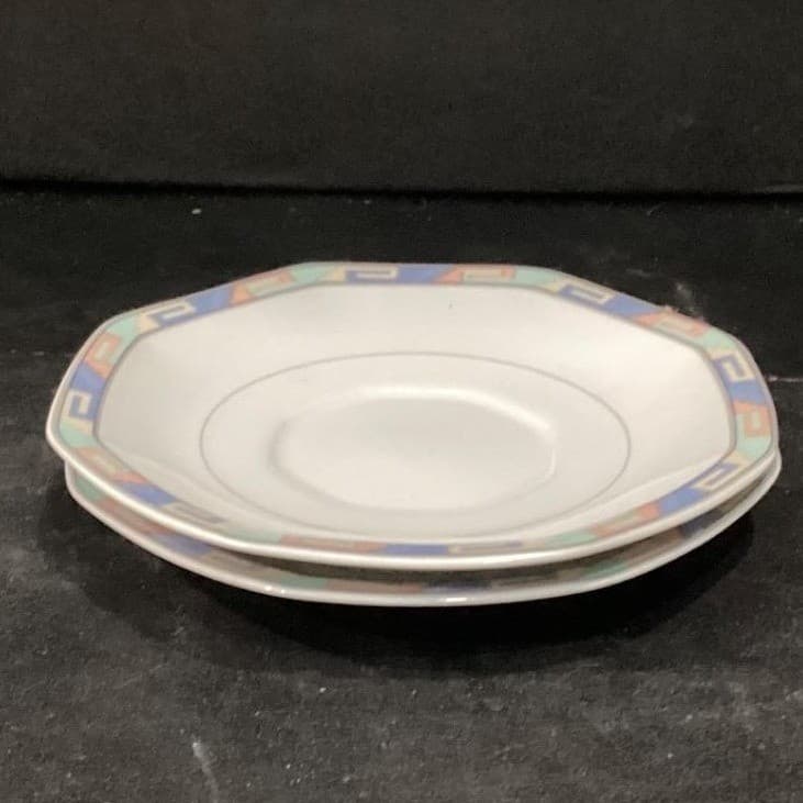 Christopher Stuart Southwest Teacups & Saucers, Set of 2, Vintage 4 Piece Dishes - Thumbnail 9