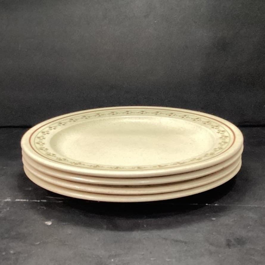 Anchor Hocking Chantilly Dinner Plates, Set of 4, Vtg Floral Border Dinnerware - Thumbnail 9