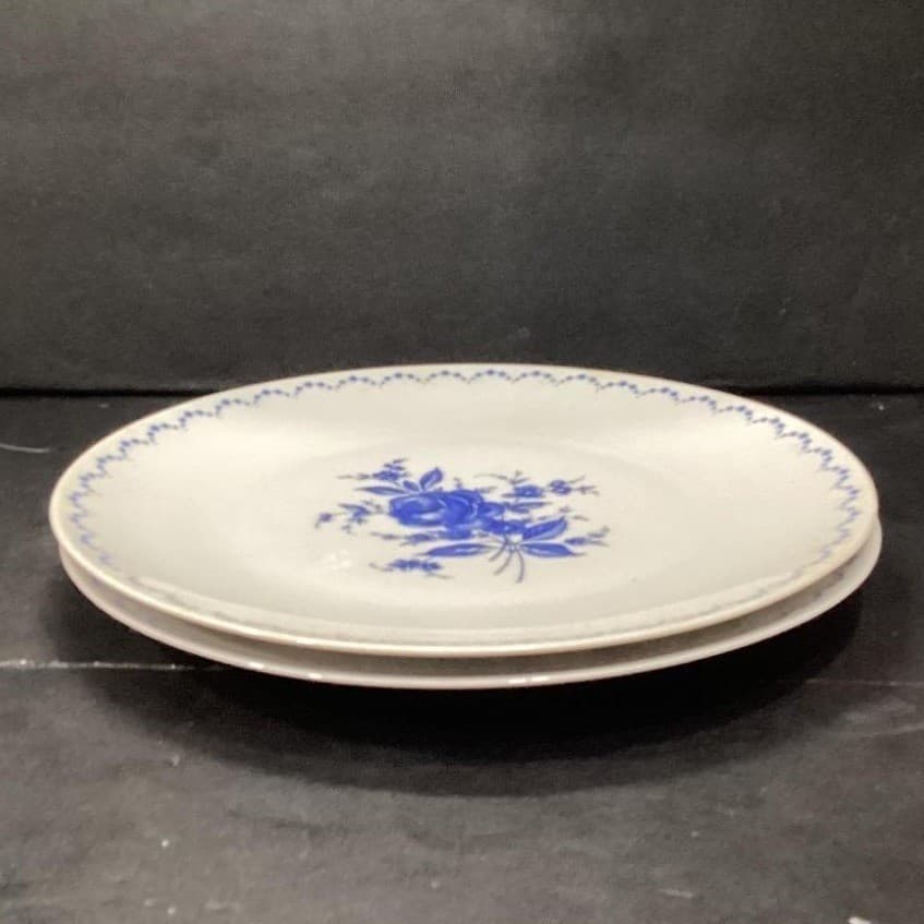 Alboth & Kaiser Bavaria Blue Flower Dinner Plates, Set of 2, Vintage Dinnerware - Thumbnail 10