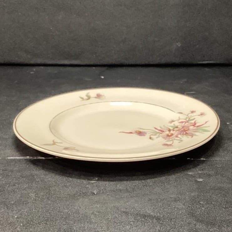 Arabia of Finland Maire Bread Plate, Vintage Pink Floral Dinnerware, Tableware - Thumbnail 8