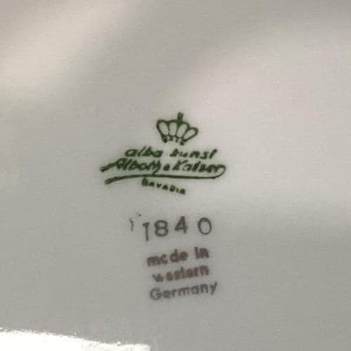 Alboth & Kaiser Bavaria Blue Floral Dinner Plates, Set of 4, Vintage China - Thumbnail 5