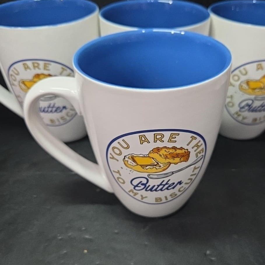 Paula Deen "You're The Butter To My Biscuit" Coffee Cups, Set Of 4, Drinkware - Thumbnail 6
