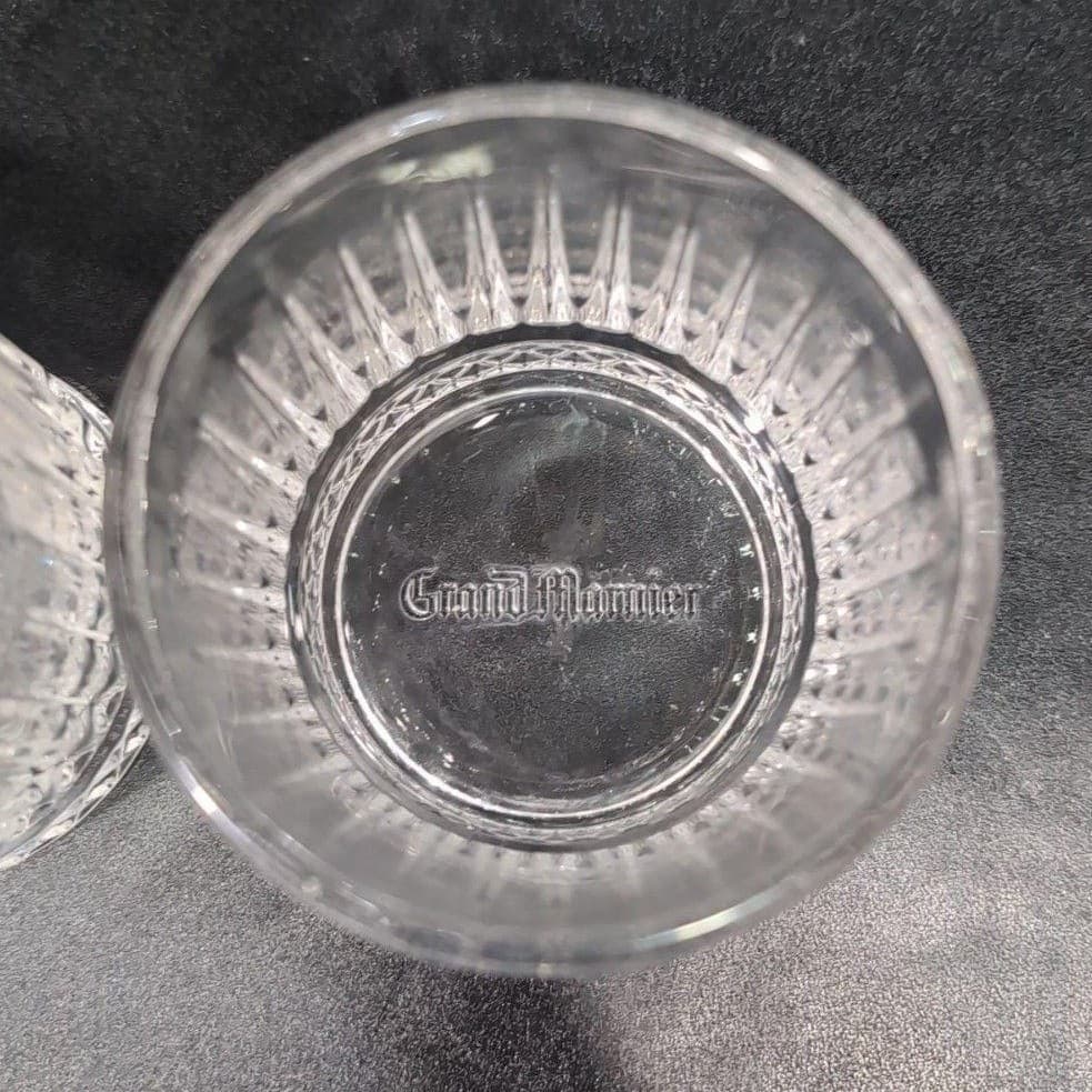 Grand Marnier Lowball Tumblers, Set of 2, Vintage Clear Barware, Whiskey Glasses - Thumbnail 7