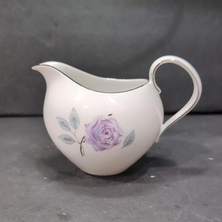 Johann Haviland Purple Rose Creamer, Eva Zeisel Bavaria China, Vintage Tableware - Thumbnail 7