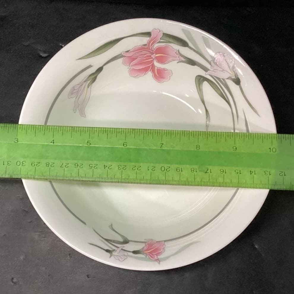 Artland Collection Pearl Rhine Salad Bowls, Set of 3, Vintage Floral Dinnerware - Thumbnail 7