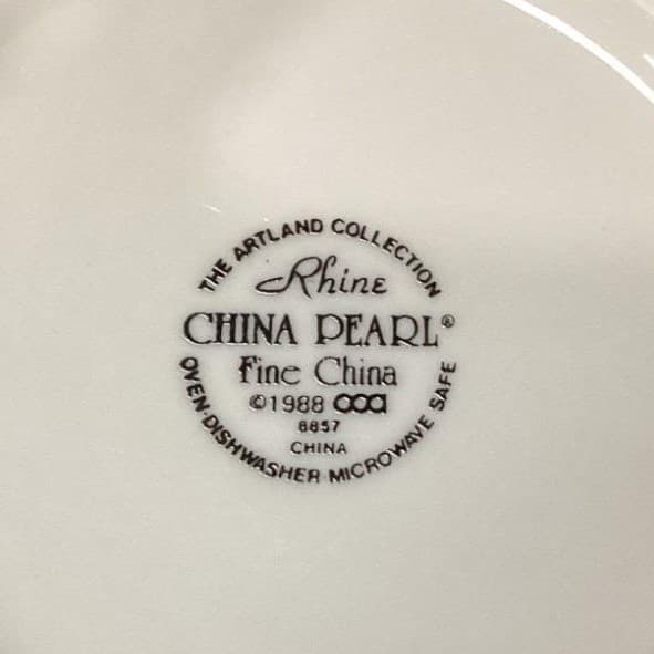 Artland Collection Pearl Rhine Salad Bowls, Set of 3, Vintage Floral Dinnerware - Thumbnail 5