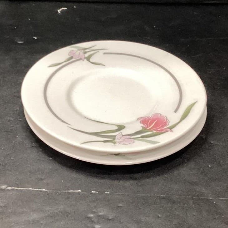Artland Collection Rhine China Pearl Saucers, Set Of 2 Vintage Floral Dinnerware - Thumbnail 9