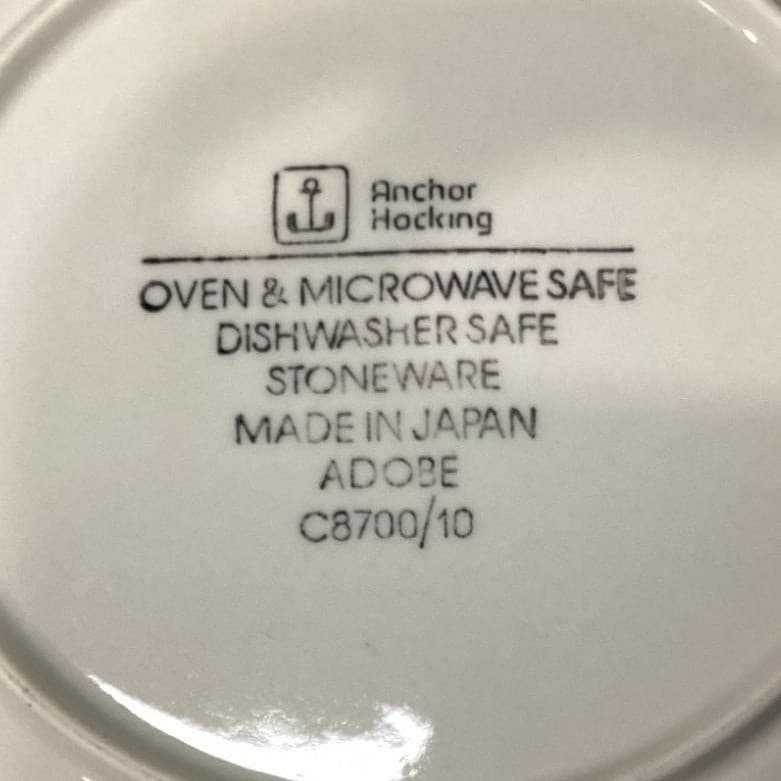 Anchor Hocking Adobe Salad Plates #C8700/10, Set of 3, Vtg Stoneware, Dinnerware - Thumbnail 5