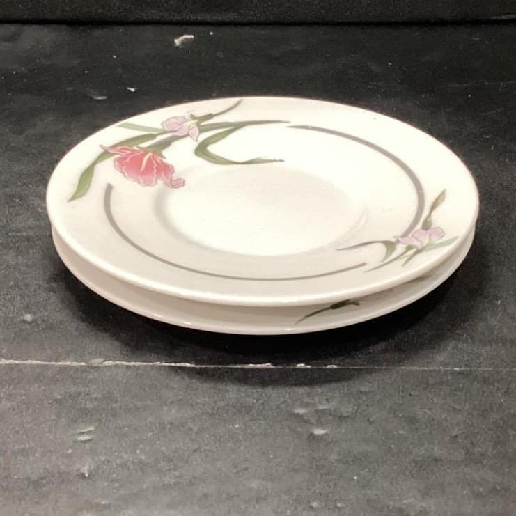 Artland Collection Rhine China Pearl Saucers, Set Of 2 Vintage Floral Dinnerware - Thumbnail 7