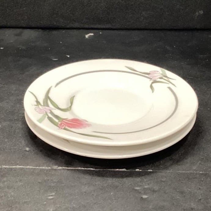 Artland Collection Rhine China Pearl Saucers, Set Of 2 Vintage Floral Dinnerware - Thumbnail 8