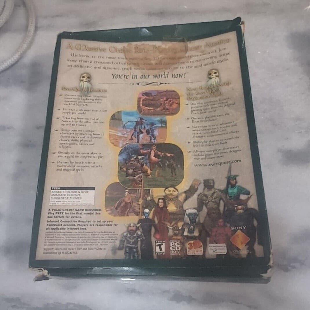 EverQuest: The Ruins of Kunark Big Box 2000 PC Vintage Video Game Collector's - Thumbnail 4