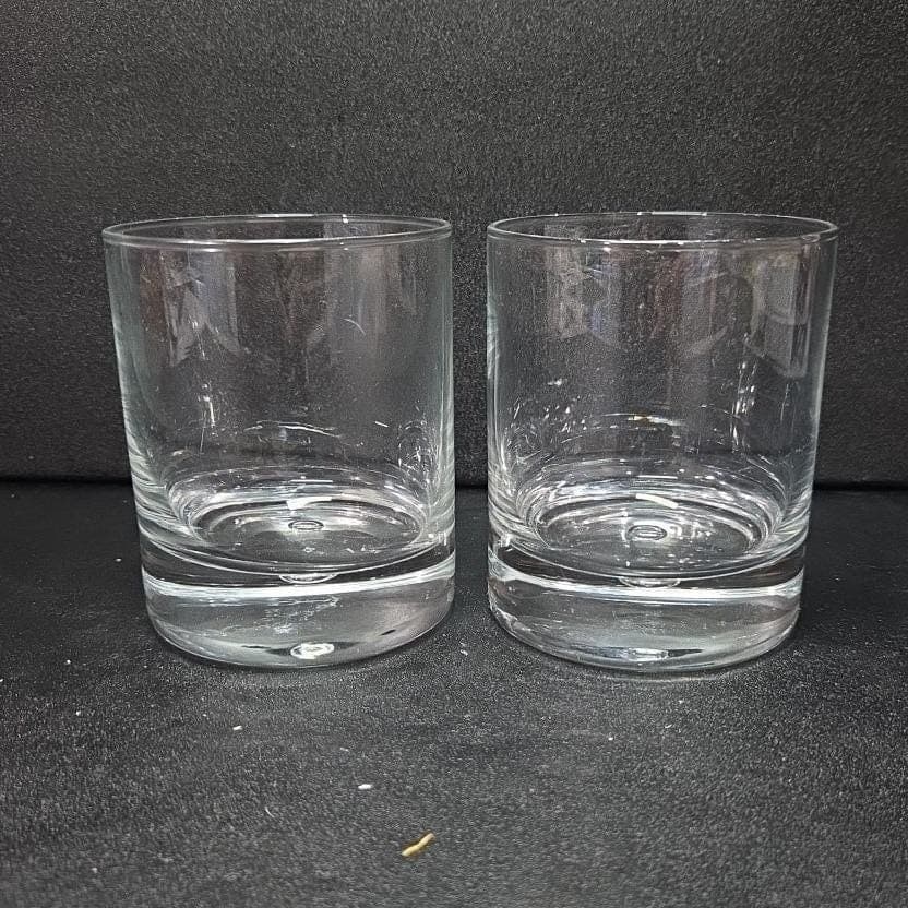 Circleware Crystal Double Old Fashioned Glasses, Set of 2, Vintage Luxor Design - Thumbnail 2