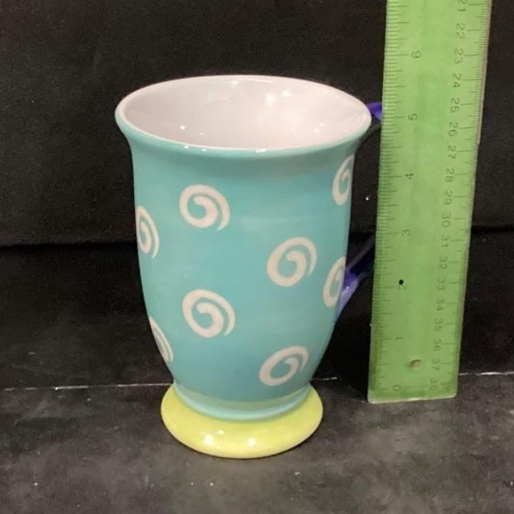 Pfaltzgraff Designer Collection Oversized Coffee Cup, Vintage Pedestal Mug - Thumbnail 7
