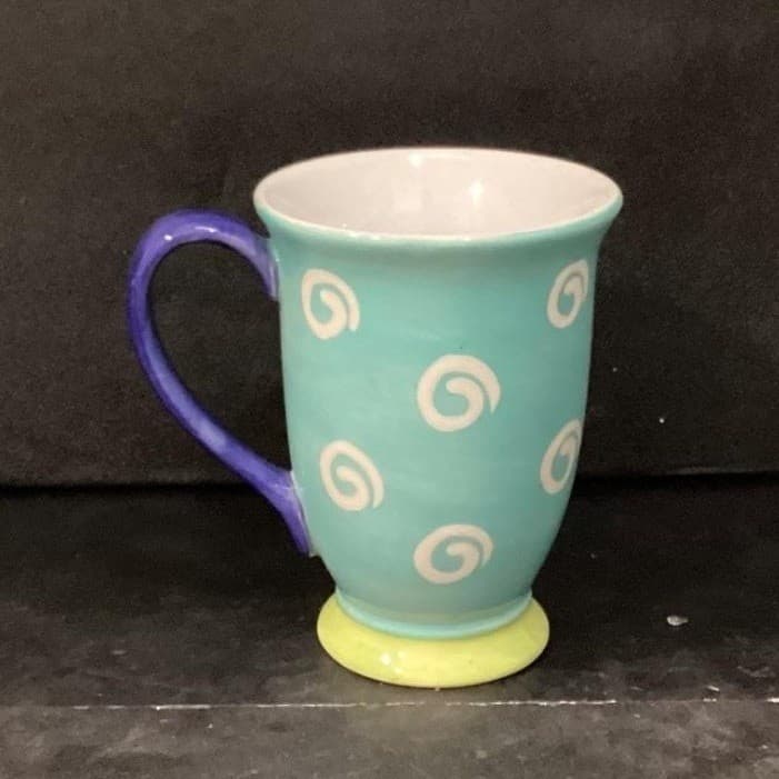 Pfaltzgraff Designer Collection Oversized Coffee Cup, Vintage Pedestal Mug - Thumbnail 10