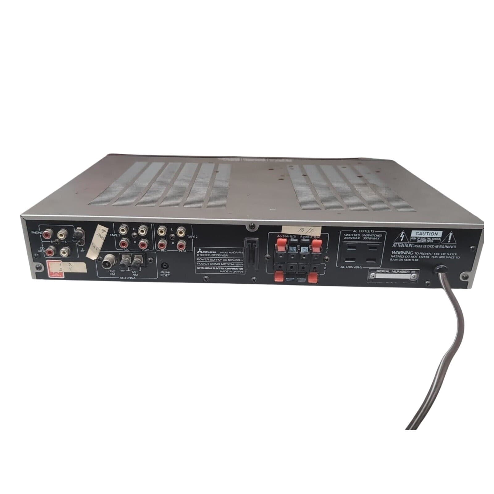 Mitsubishi DA-R4 Stereo Receiver. Vintage Hi-Fi Audio, Power Tested - Thumbnail 6